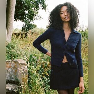 Doen Harrington Cashmere and Merino Wool Cardigan - Medium